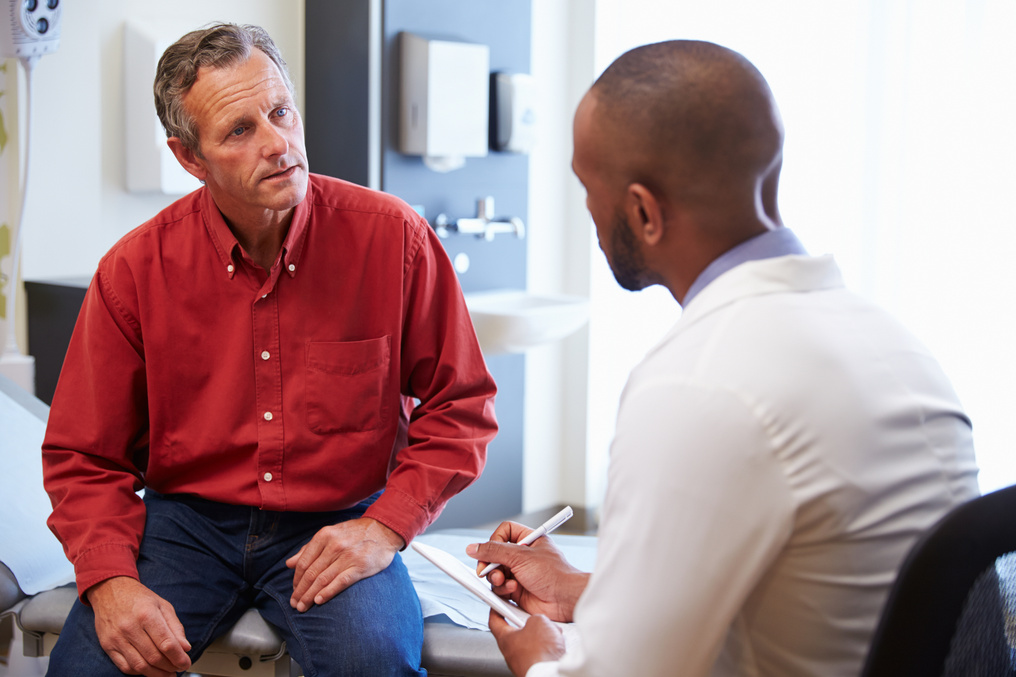 Male Patient and Doctor Consultation